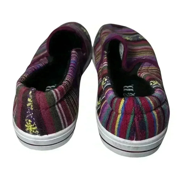 L & B Slip On Low Athletic Shoes 6.5 Multi Color - Picture 6 of 13